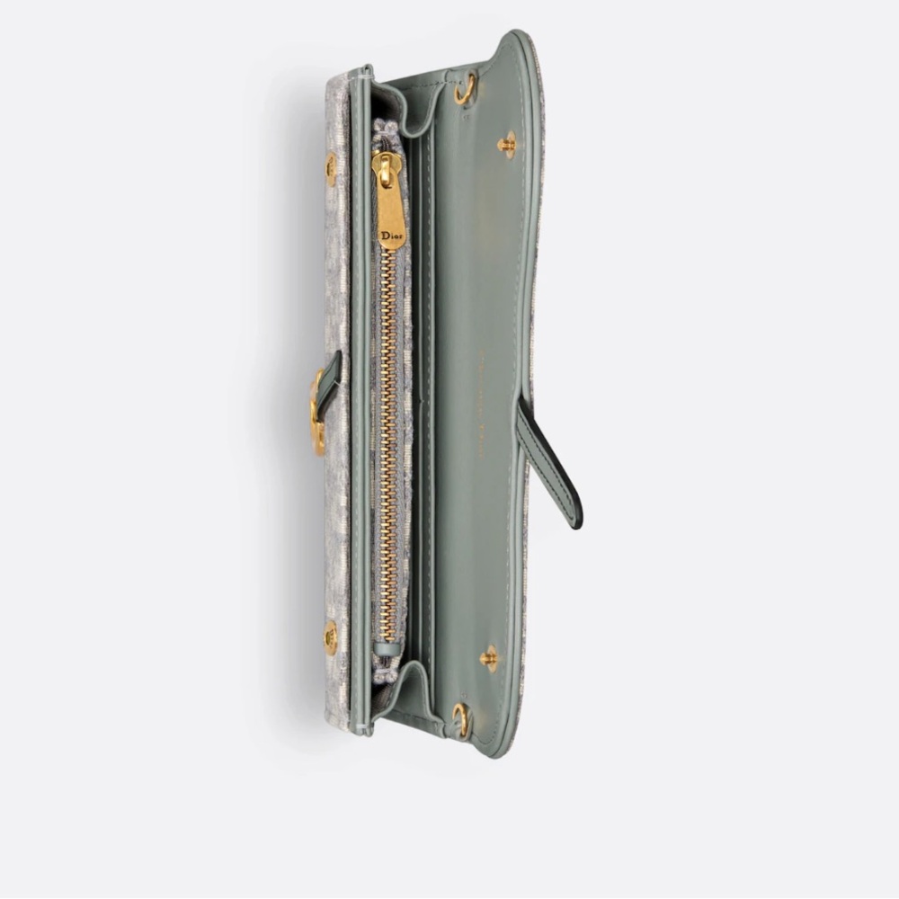 Saddle long wallet on chain canvas - Picture 14 of 14